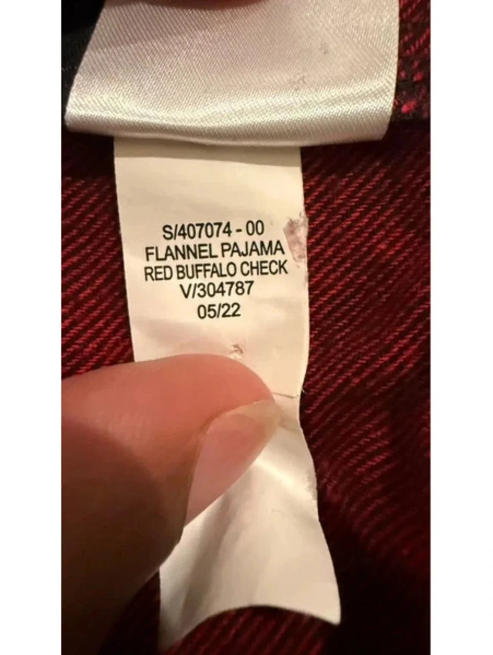 Old Navy XXL Red Buffalo Plaid Flannel Pajama Set
